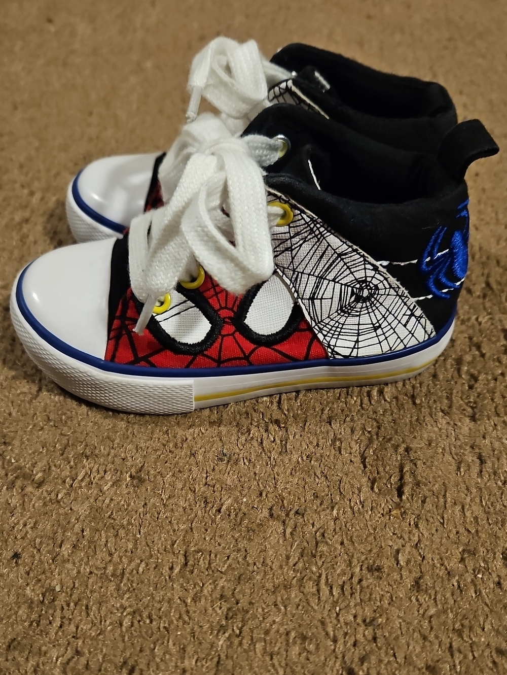 Marvel Spider Man Boys High-Top Sneakers